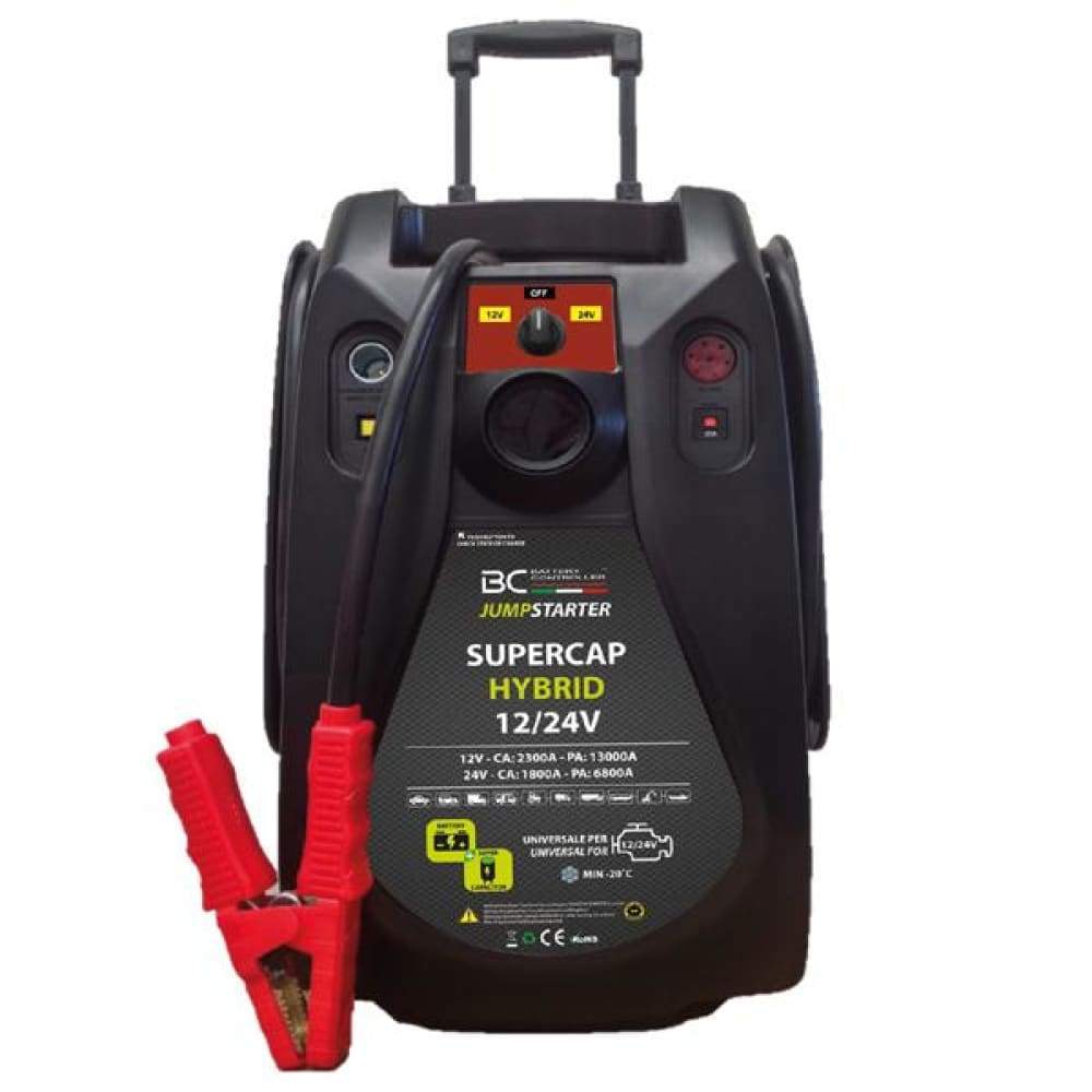 BC JumpStarter HYBRID 12/24V 13000 A, Professional Booster with  Supercapacitors