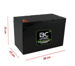 BCLT100 | Lithium LiFePO4 Deep Cycle Battery 12V 100 Ah